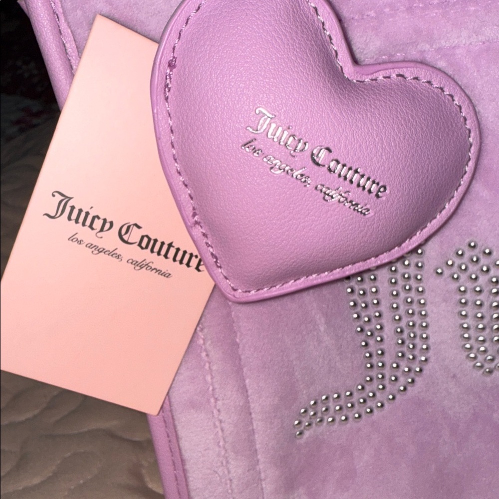 Juicy Couture Pink Mini Bag with Rhinestone Detail - Picture 3 of 6